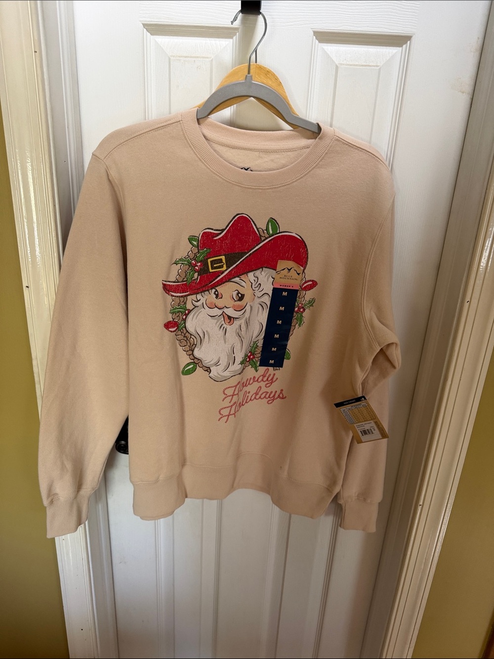 Holiday Graphic Crewneck Sweatshirt in Cream
